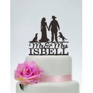 Frog Studio Home Wedding Cake Topper,Mr and Mrs Cake Topper With Surname,Fireman wedding,Custom Cake...