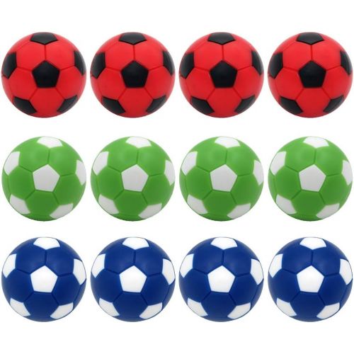  Foosball Balls Replacement Balls,Foose Balls Balls,BQSPT Mini Foosball Ball 36mm,Foosball Balls Official,Multicolor Foosball Accessories 12pack