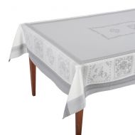 Occitan Imports Monogramme Gris Jacquard French Tablecloth, 63 x 63 (4 People)