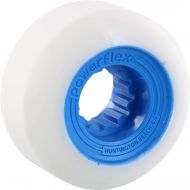 Powerflex Skateboards Gumball White / Blue Skateboard Wheels - 56mm 83b (Set of 4)