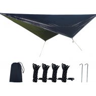 TAHUAON Waterproof Camping Tarp Tent Footprint Ground Floor Sheet Mat Tarps for Picnic Fishing Hiking (Black Diamond Canopy )