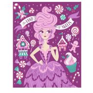 Shop Disney The Nutcracker and The Four Realms Blanket Throw- Clara, Ballerina, Sugar Plum Fairy & Nutcracker (Purple)