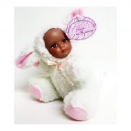 J Misa Porcelain African American Baby Doll in Lamb/Sheep Costume 6
