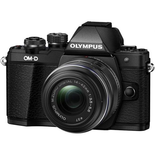 [아마존베스트]Olympus OM-D E-M10 Mark II Mirrorless Camera with 14-42mm II R Lens (Black)