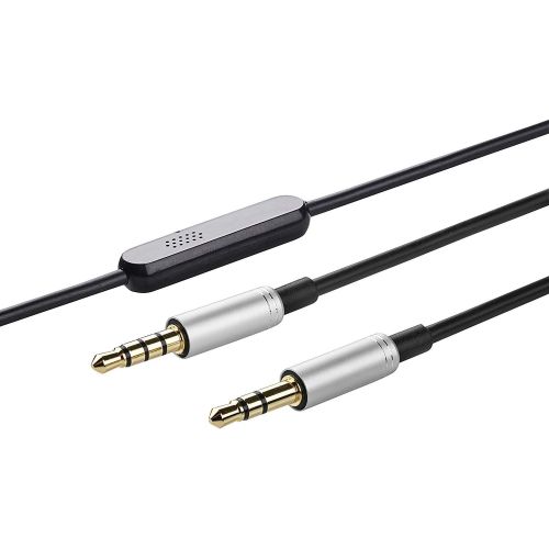  [아마존베스트]AGS Retail Ltd, AGS Retail Limited 1.2m Replacement Stereo Headphone Audio Cable Lead For Audio Technica ATH-ANC9 29 7 70 7B 25 & Skullcandy Aviator + Hesh2.0 headphones with In-Line Remote and Microphone - GOLD PLA