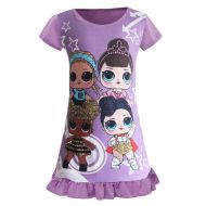 WNQY Surprise Princess Pajamas Little Girls Nightgown Dress for Doll Surprised