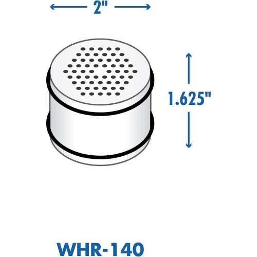  Culligan WHR-140 WTR FiltrationCartridge Shower Filter Replacement Cartridge, 10,000 Gallon, White