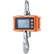 Hanging Scale,Klau 1000 kg 2000 lb Digital Industrial Heavy Duty Crane Scale Smart Measuring Tool Orange for Farm Factory