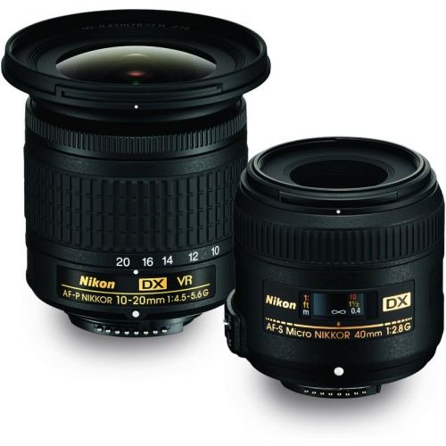  Nikon Landscape & Macro Two Lens Kit with 10-20mm f/4.5-5.6G VR & 40mm f/2.8G