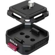 Nitze Quick Release Plate, Quick Release Mount with Built-in Arca QR Plates, 10 KG Payload Quick Release Camera Mount Adapter for DSLR/Mirrorless Camera Rigs, Action Camera Rigs - N51-A1