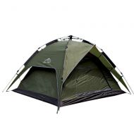 Tuuertge Mountaineering Tent Outdoor Tent Pull Rope Automatic Outdoor Camping Tent Shelter Automatic Tent for Small Size 3-4 Peple Tents for Camping Backpacking (Color : Green, Size : 200cm