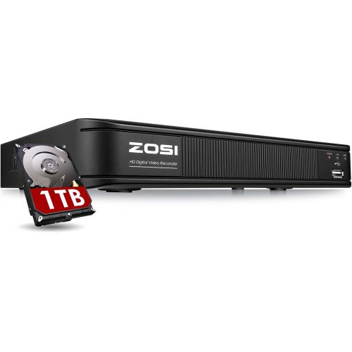  [아마존베스트]ZOSI 1080N 8 Channel DVR for Security Camera, 720p CCTV DVR Recorder Hybrid Capability 4-in-1(Analog/AHD/TVI/CVI) Surveillance System,Motion