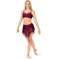 Body Wrappers Adult Uneven Hem Drapey Dance Skirt,NL9109