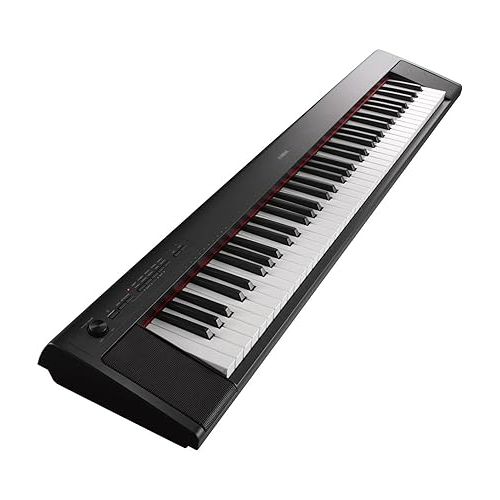 야마하 Yamaha NP32 76-Key Lightweight Portable Keyboard with PA130 Power Adapter, Black