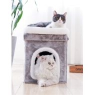 Meters Cat Bed | Double-Layer Cat House Cat Sleepming Mat - Foldable - for Cats & Kittens Under 16 lbs