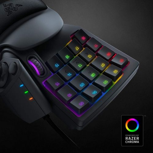 레이저 [아마존베스트]Razer Tartarus V2 Gaming Keypad (Gamepad with Mecha-Membrane Keys, 32 Programmable Buttons, 8-Way Thumbpad, Palm Rest, Hypershift, RGB Chroma Lighting) Black