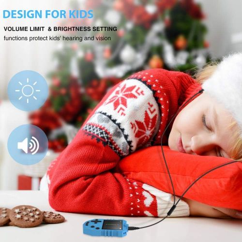  [아마존베스트]MP3 Player for Kids, AGPTEK K1 Portable 8GB Children Music Player with Built-in Speaker, FM Radio, Voice Recorder, Expandable Up to 128GB, Blue, Upgraded Version