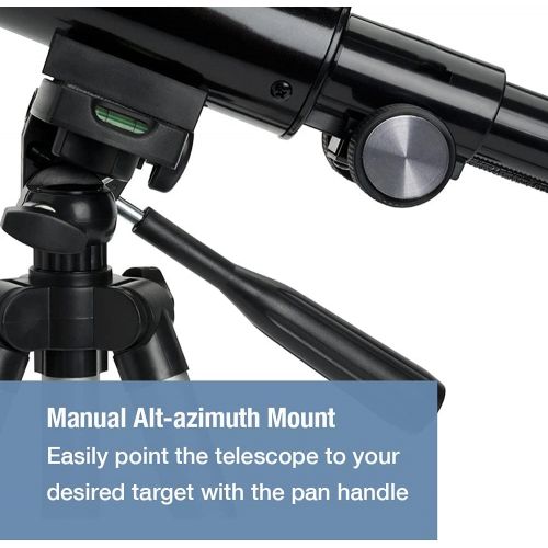  [아마존베스트]Zhumell Z50 Portable Refractor with Tripod, Phone Adapter & Carry Bag, Black