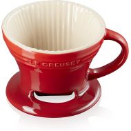 Le Creuset Stoneware Pour Over Coffee Cone, 3.25, Cerise