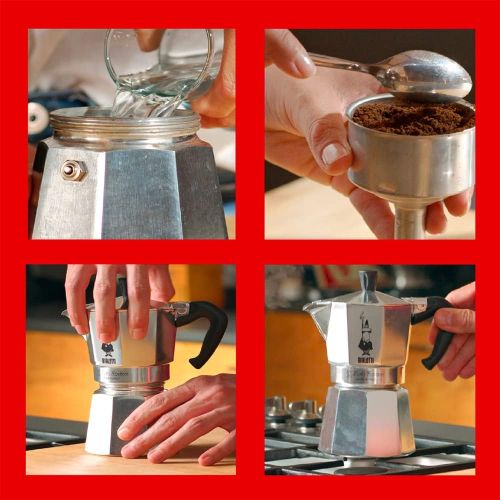  Bialetti Moka Espressokocher, Aluminium, Alu, 18 Tassen