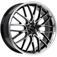 Drifz Vortex 18x8 Machined Black Wheel / Rim 5x4.5 & 5x120 with a 35mm Offset and a 74.10 Hub Bore. Partnumber 302MB-8805735