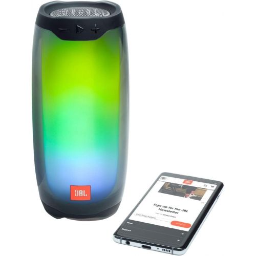 제이비엘 JBL Pulse 4 Waterproof Portable Bluetooth Speaker with Light Show - Black (JBLPULSE4BLKAM)