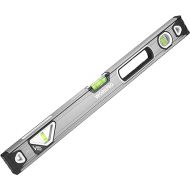 WORKPRO 24 Inch Spirit Level, Bubble Level with Double View Vertical Site, Leveler Tool With 3 Bubble, Aluminum Body, Hand, Shock Absorbing End Caps