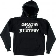 Thrasher Magazine Skate and Destroy Black Hooded Sweatshirt - Small