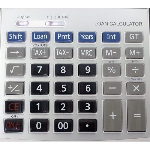  Victor 6500 12-Digit Desktop Financial Calculator, Loan & Mortgage Payments and Interest Calculator for Real Estate, Cars, Boats, and Homes. Battery and Solar Hybrid Powered LCD Di