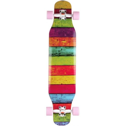  Longboard - 42 Inch Long Boards for Adults/Teenagers Girls/Kids Beginner/Pro Freestyle Dancing Longboards Skateboard with T-Tool