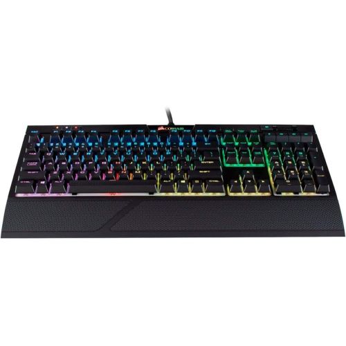  Amazon Renewed CORSAIR Strafe RGB MK.2 Mechanical Gaming Keyboard - USB Passthrough - Linear and Quiet - Cherry MX Red Switch - RGB LED Backlit (Renewed)