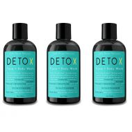 Safe House Naturals Detox Face and Body Wash (3 Pack) Skin Clearing Cleanser, Activated...