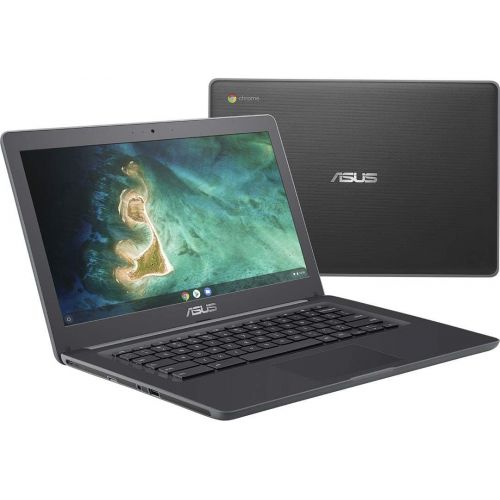 아수스 ASUS Chromebook C403NA YS02 14.0 inch Intel Celeron N3350 1.1GHz/ 4GB LPDDR4/ 32GB eMMC/ USB3.1/ Chrome OS Notebook (Dark Grey)