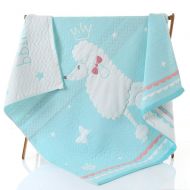 MAXWXKING 1 Piece Cotton Swaddle Toddler Blanket Kids Plush Sleep Comforter Baby Unisex Bath Towels Cartoon Animal Bathrobe Shower Towel 3 Layers Gauze Soft and Absorbent 43X43 inc