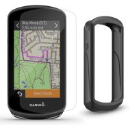 PlayBetter Garmin Edge 1030 Plus GPS Cycling Computer Cycle Bundle Includes Black Silicone Case & Tempered Glass Screen Protectors GPS Bike Computer On-Device Workout, ClimbPro GPS Only, 010-