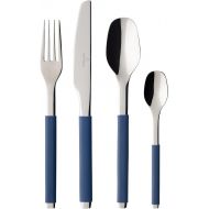 Visit the Villeroy & Boch Store Villeroy & Boch - S+ Lavender 30-piece cutlery set, high-quality stainless steel cutlery with silicone handle for up to 6 people, dishwasher safe, lavender