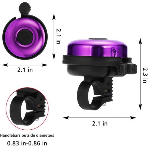  Accmor Classic Bike Bell, Aluminum Bicycle Bell, Loud Crisp Clear Sound Bicycle Bike Bell for Adults Kids