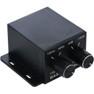 [아마존베스트]Douk Audio Nobsound Auto Car Amplifier Audio Subwoofer Bass Control Knob Sub Gain Equalizer Regulator Frequency Controller RCA Line Level Adjust