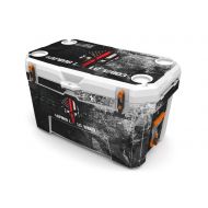 USATuff Wrap (Cooler Not Included) - Full Kit Fits Ozark Trail 52QT - Protective Custom Vinyl Decal - USA Ammo Skull Red Line