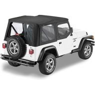 Bestop 7912001 Black Sailcloth Replace-A-Top For 1988-1995 Wrangler Yj (Shown On A 1997-2006 TJ)