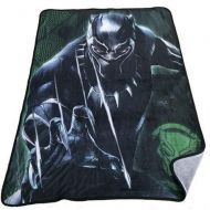Marvel Black Panther Super Plush Throw Kids Blanket for Boys - 48 x 60 Inch [Black]