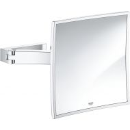 Grohe 40808000 Selection Cube Cosmetic Mirror, Starlight Chrome