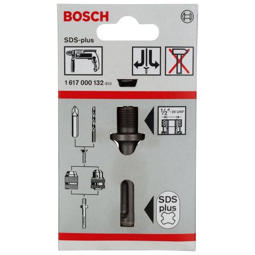  Bosch 1617000132 SDS-Plus Chuck Adapter 1/2 inch - 20 UNF