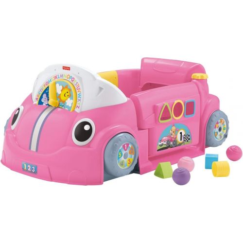  Fisher-Price Laugh & Learn Crawl Around Car,Pink,18.90 x 28.74 x 12.60 Inches