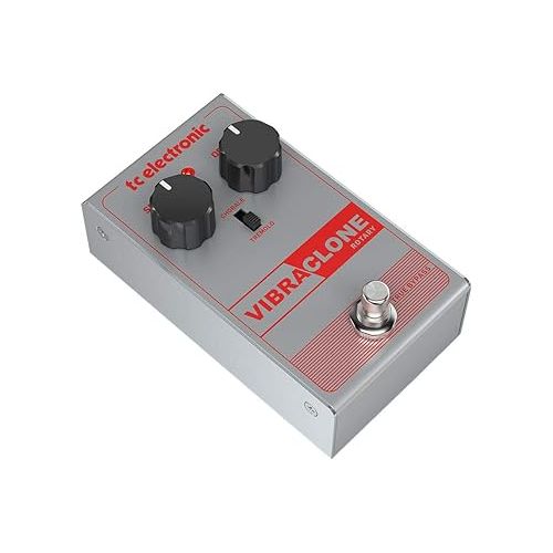  TC Electronic Rotating Speaker Emulator with Simple 2-Knob Interface and Toggle Switch for Classic Rock Tones (VIBRACLONEROTARY)