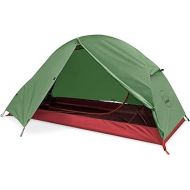 KAZOO Waterproof Backpacking Tent Ultralight 1 Person Lightweight Camping Tents 1 People Hiking Tents Aluminum Frame Double Layer (Eco-Friendly Fabric)