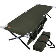 [아마존베스트]Tough Outdoors Camping Cot for Adults - Folding Sleeping Cots - Portable Military / Army Camp & Beach Bed - Foldable & Heavy Duty Fold Up Travel Tent Cots for Hunting & Backpacking - Free Organiz
