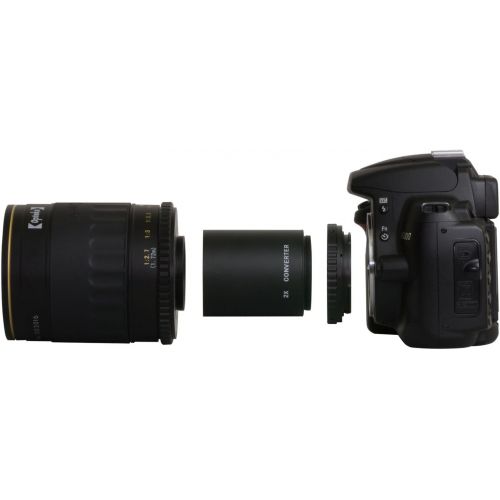  Opteka 500-1000mm f/8 Mirror Telephoto Lens for Nikon D5, D4s, D4, D3x, Df, D810, D800, D750, D610, D500, D7500, D7200, D7100, D5600, D5500, D5300, D5200, D5100, D3400, D3300 Digit