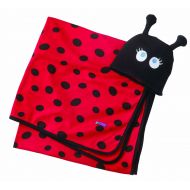 Sozo Baby-Girls Newborn Ladybug Swaddle Blanket and Cap Set