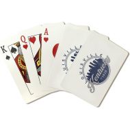 Lantern Press Louisville, Kentucky, Skyline Seal (Blue) (Playing Card Deck, 52 Card Poker Size with Jokers)